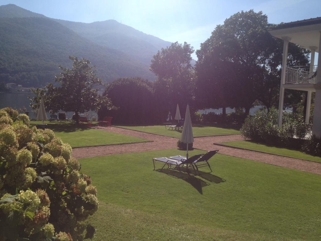 Residence Ville Lago Lugano Porto Ceresio Bagian luar foto