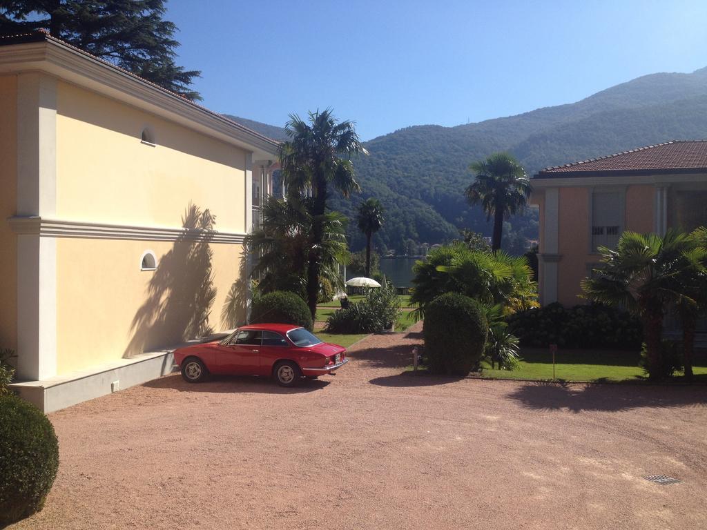Residence Ville Lago Lugano Porto Ceresio Bagian luar foto